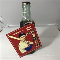 Vintage Moxie Soda w/ Metal Ted Williams Tag