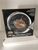 Harley Davidson Clock Boxed