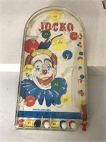 Vintage Jocko Clown Plastic Pinball Toy