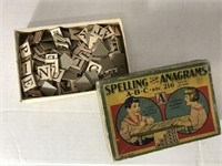 Vintage 1930s Spelling and Anagrams Game