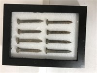 Antique Square Nails 8-Count In Frame