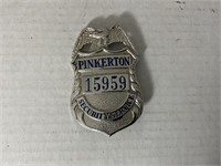 Pinkerton 15959 Security Service Badge