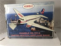 Vintage Humble Oil DC-3 LE Airplane Bank