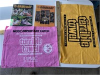 2 Steelers Terrible Towels and 2 programs