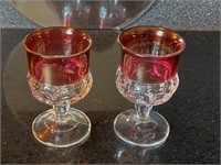 Ruby King's Crown glassware