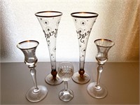 New Year's Champagne Glasses, Crystal