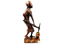 Carved Haitian Figurine 14.5" Tall