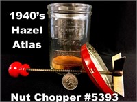 1940's Hazel Atlas Nut Meat Chopper/Grinder