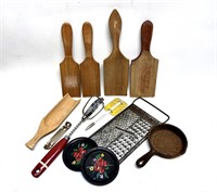 Misc. Kitchen Tool, Butter Paddles, Egg Beater,