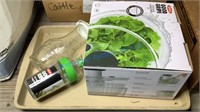 PAMPERED CHEF STONEWARE, OXO SALAD SPINNER, ETC