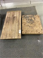 2-Heavy Duty Wood Floor Dollies