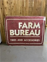 Metal Vintage Farm Bureau Sign