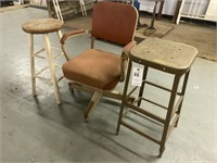 Metal Stool, Wood Barstool & Office Chair