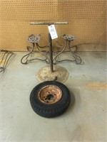 2-Stool Bases & Tire/Wheel