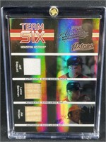 2005 Astros 'Killer B's' 6-Memorabilia Card #/100