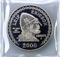 2000-P Leif Ericson Silver Proof, Scarce