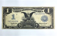 1899 U.S. Black Eagle $1 Silver Certificate, Fine