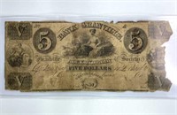1850's Bank of Granville, OH Alexandrian Soc. $5