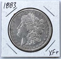 1883 Morgan Silver Dollar, XF+