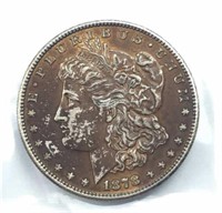 1878-S Silver Morgan Dollar, High Detail, Toned