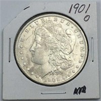 1901-O Silver Morgan Dollar AU+
