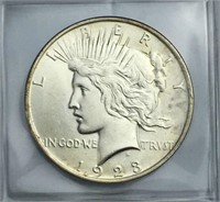 1923 Silver Peace Dollar, Nice UNC