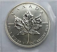 2012 Silver 1oz Maple Leaf .9999