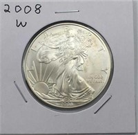 2008-W American Silver Eagle Burnished