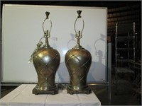 pr gold lamps 28 tall