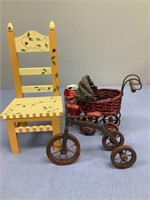 Doll Chair, Buggy and Tricycle