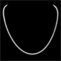 18k White Gold 8.00ct Diamond Necklace