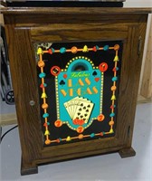 Solid Oak Cabinet Stand for Slot Machine