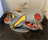 Hand Painted Hippo Mask