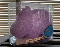 Purple Hippo Crackle Light