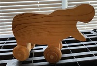 Wooden Hippo Roll Toy