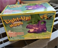 Purple Hippo Flashlight in Box