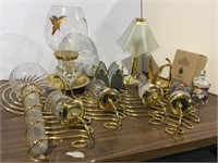 Partylite Brass & Glass Pieces