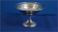 Sterling Silver Weighted Pedestal Bowl-142 gr