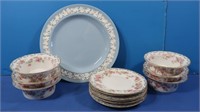 Wedgwood Embossed Plate, 12pc Limoges Dishes