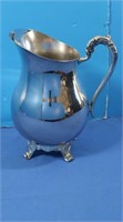 Rogers Silverplated Water Pitcher-10"H