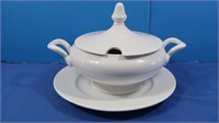 Laveno Italy Tureen w/Charger & Lid