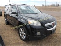 2008 SATURN OUTLOOK, BLACK, STARTS, DROVE IN