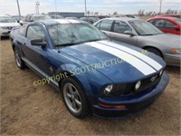 2006 FORD MUSTANG, BLUE, SALVAGE/REBUILD TITLE