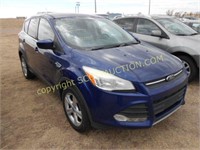 2013 FORD ESCAPE, BLUE, STARTS & DRIVES
