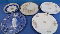 5 Vintage Plates-Staffordshire Ware, Germany,