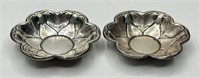 2 Sterling Rogers Silver Co. Nut Dishes - 1.86oz