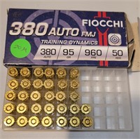 32 Rounds Fiocchi .380 Auto Ammunition (Safe)