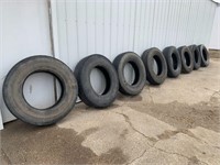 (8) 11R24.5 Tires