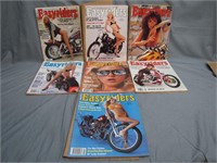 Seven Assorted 1987 Easyrider Magazines