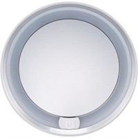 2-Pcs Conair Lighted & 12X Suction Mirror, 5"